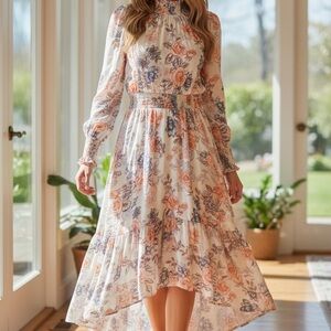 Nanette Lepore Spring Bloom Hi Lo dress